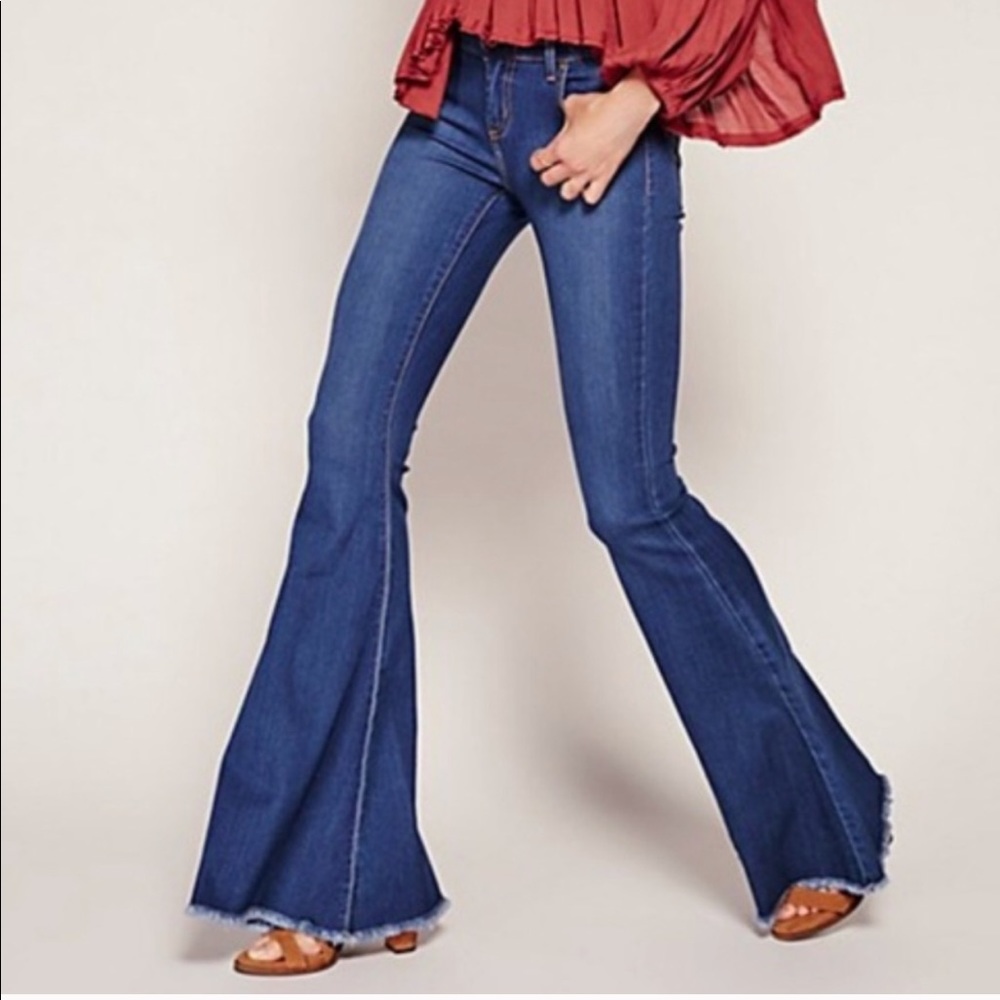 Free people bell bottom jeans